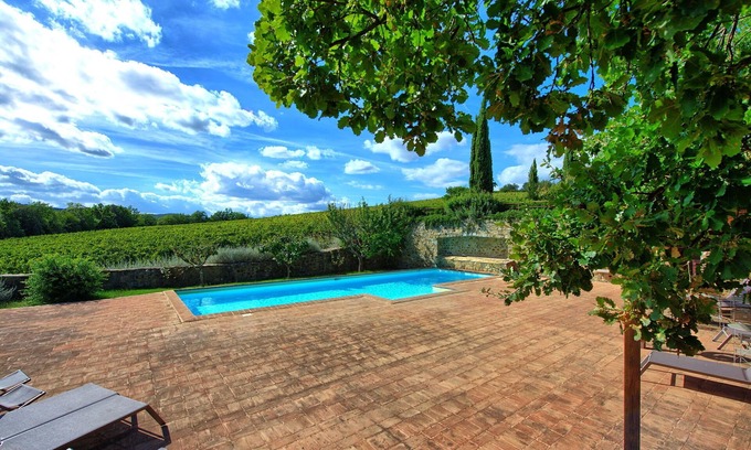 Montalcino Apartment | Nice apartment for 7 people with A/C, pool, TV, pets allowed, panoramic view and parking