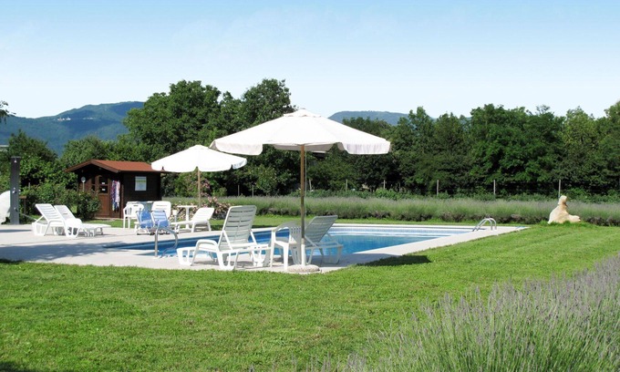 Povoletto House | Nice apartment in villa for 4 guests with A/C, pool, WIFI, TV, terrace and parking