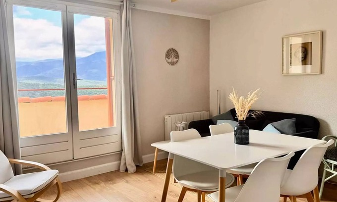 Vernet-les-Bains Apartment | Nice T2 with balcony for 2 people