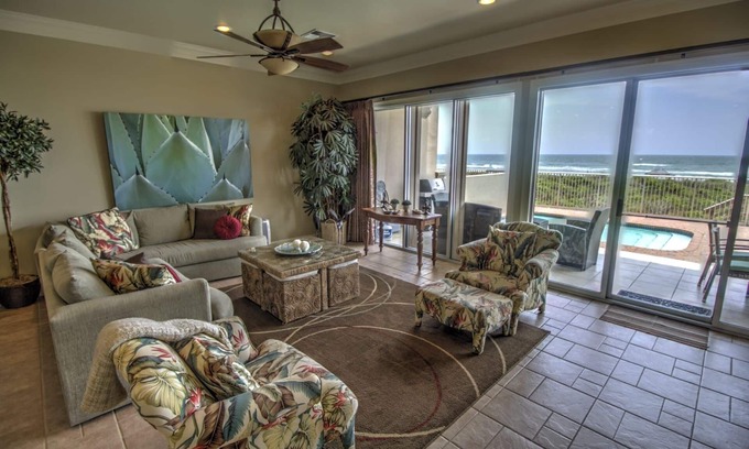 South Padre Island House | Oasis- Oceanfront, Beach Luxury with Private Pool & Beach Access