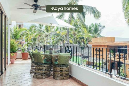 Emiliano Zapata Apartment | Ocean view 2Br Condo-Balcony-Beach-Pool