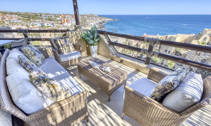Cabo Bello Condo | Ocean Views all around!Newly renovated condo. Access to Private Swimmable Beach.