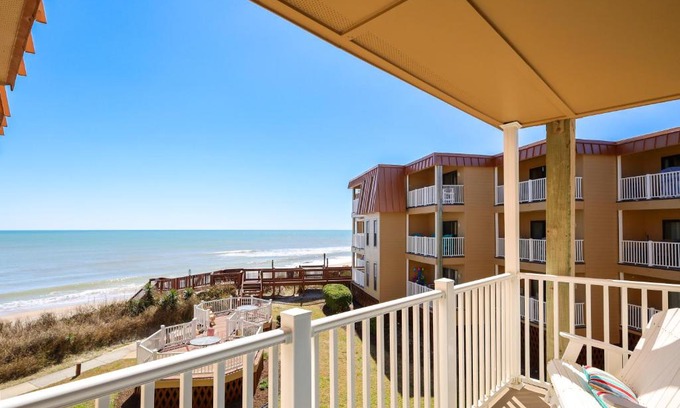 Sneads Ferry Apartment | Oceanfront Bliss at Wave Raider -Perfect Getaway