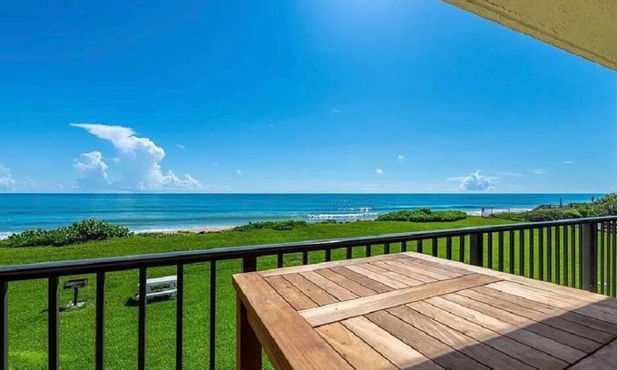 Bethune Beach Condo | Oceanfront condo steps from quiet no drive beach