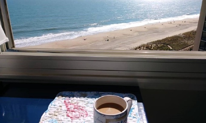 North Ocean City Condo | Oceanfront~Private Balcony ~ Two Night Getaway Now Available ~ Linens ~ Smart TV