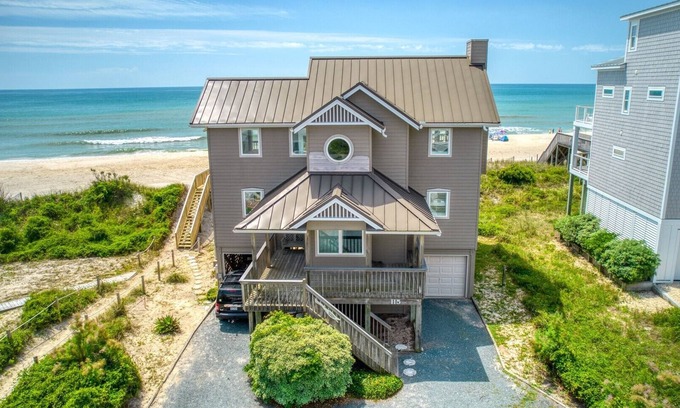Village of Stump Sound House | Oceanfront - Pool - Luxury North Topsail Beach House