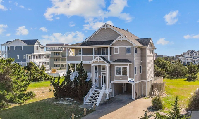 Ocean Isle Estates House | Oceanside Dog Friendly w/Private Pool, Hot Tub, Elevator, Media and Game Rooms