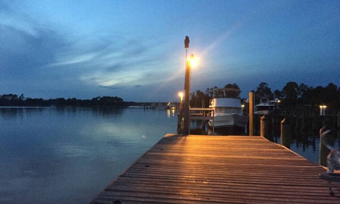 Gulf Shores Condo | On the bay - Bay John with boat slip and pier