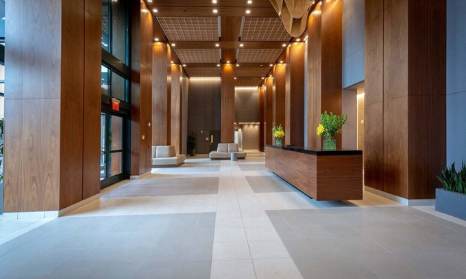 The Waterfront Apartment | One bed room Posh apt City Views downtown Jersey City Gym, Swimming pool