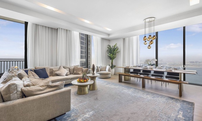 Dubai Marina Apartment | Opulent 4BR Penthouse W/Marina & Dubai Eye View