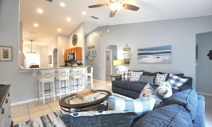 Thousand Oaks Villa | Orlando BeachHouse ❤️ Expanded pool deck & HotTub Recent renos, close to Disney!