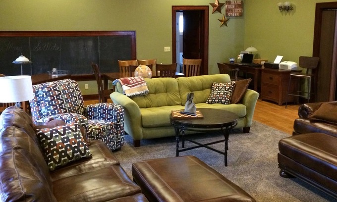 Osage House | Osage Schoolhouse: Renovated, Sleeps 23, Spacious and Comfortable