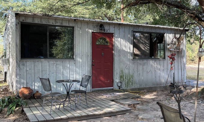 Normangee Cabin | Out in the country! Tranquil cabin in Leon County. Cute converted Goat Shed!