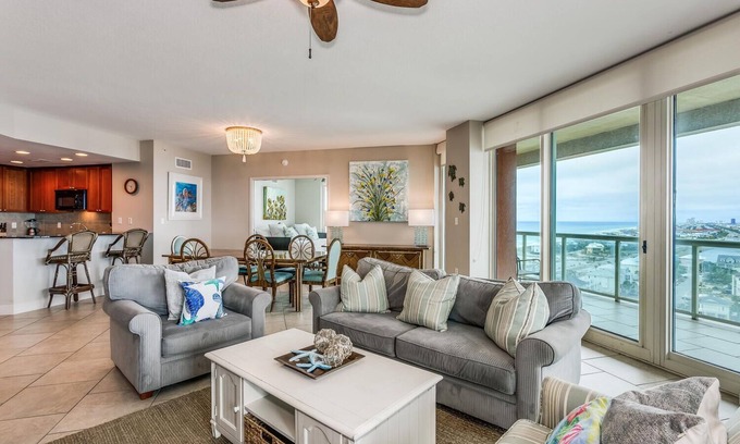 Pensacola Beach Condo | P5-1304 3B Skyhome with Excellent Gulf and Sunset Views! Sleeps 10