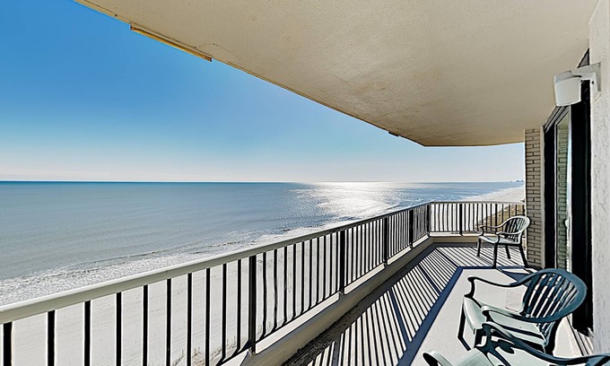 Myrtle Beach Condo | Palm Sands 6 BR 2-Condo Beachfront Retreat. Host is CoastalWatersPM LLC