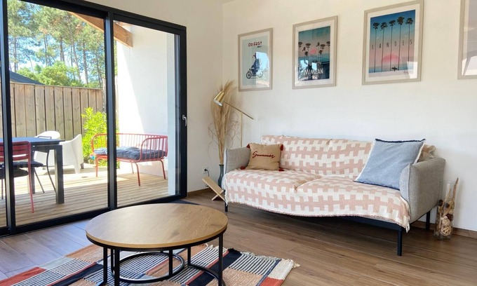 Mimizan-Plage House | Palot Beach House Agréable Maison à Mimizan, à 10 Minutes à Pied de L'océan