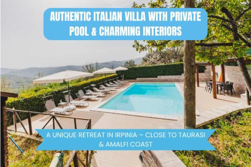 Lapio Villa | Panoramic Villa with Exclusive Pool in Irpinia