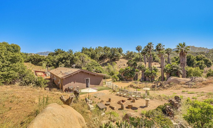 Ramona House | Patio & Mountain Views: Rustic Ramona Home!