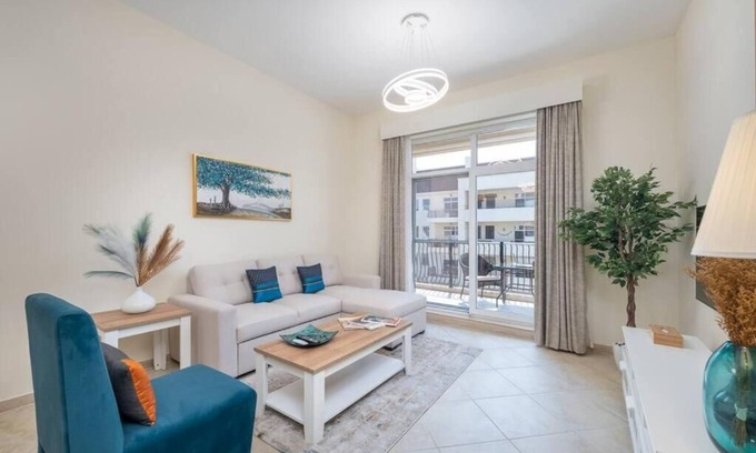 Motor City Apartment | Peaceful 1 Bedroom Apartment in Motor City, Dubai