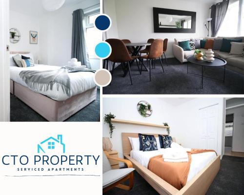 Penarth Apartment | Peaceful 3 Bed Flat with Parking and Balcony by CTO Serviced Apartments