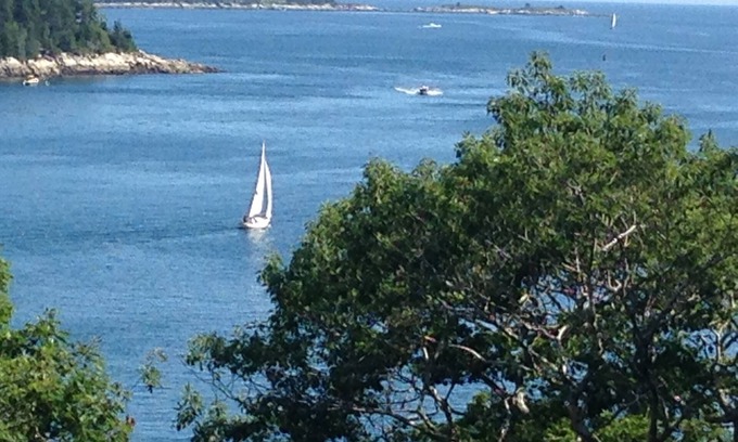 East Boothbay Cottage | Peaceful, Oceanfront Retreat, Sleeps 8, Semi-Private Sandy Swim Area