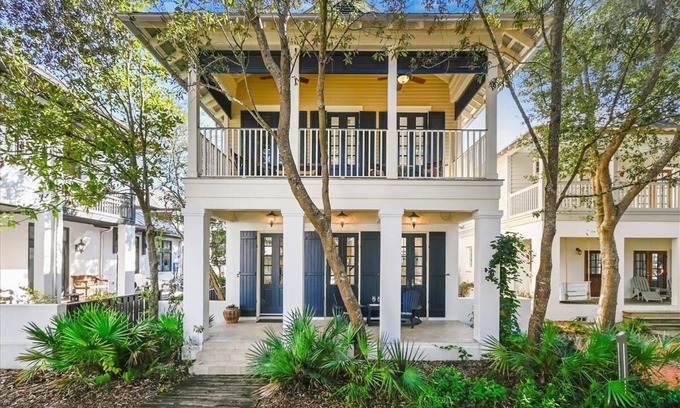 Rosemary Beach House | Peaceful pet-friendly luxury home with outdoor space, steps from heated Sky Pool
