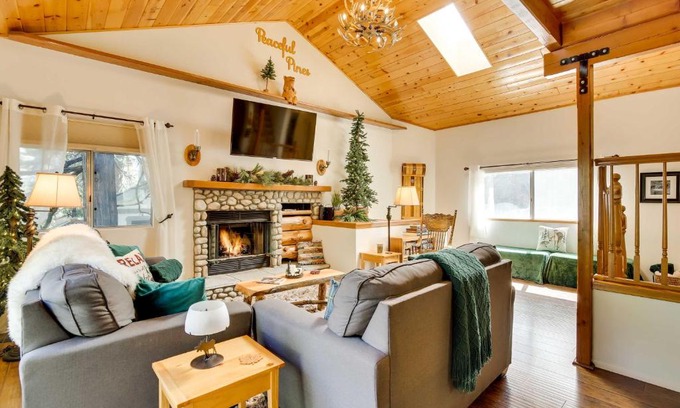 Running Springs House | Peaceful Pines Running Springs Home with 3 Decks