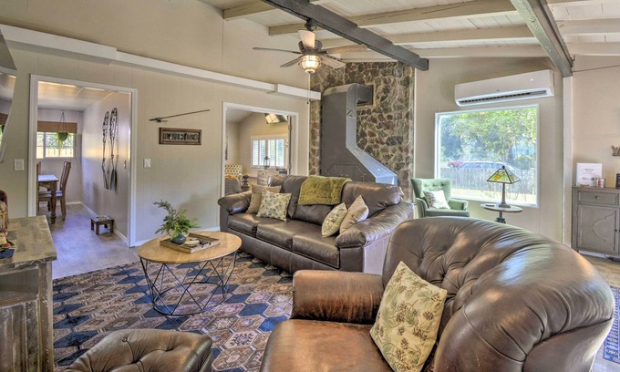 Quilcene House | Peaceful Quilcene Riverfront Home w/ Hot Tub!
