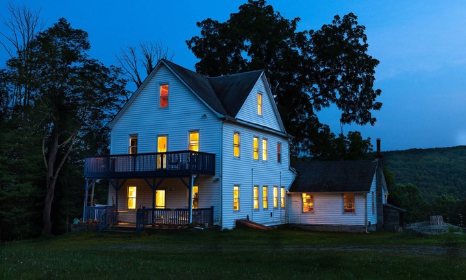 Mountain Dale House | Peaceful, Secluded, Sunny 6+ Bedroom on 187 Acres in delightful Mountain Dale