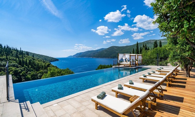Molunat Villa | Peaceful Villa Palma with infinity pool in Dubrovnik, sea view, family, bbq