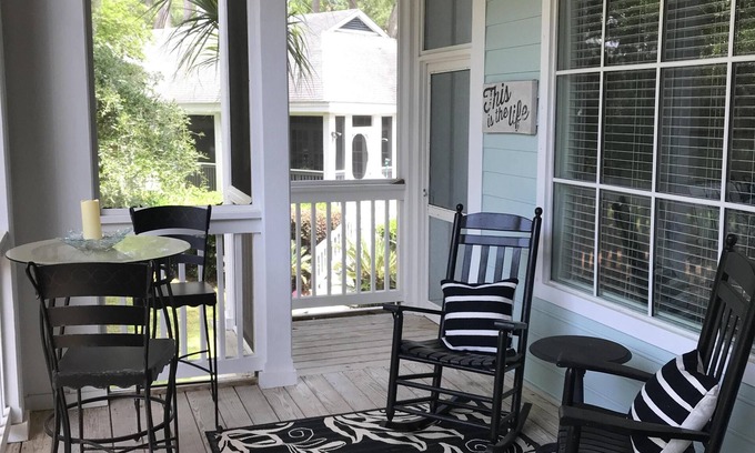 Melrose on the Beach Villa | Peaceful Wooded view, Golf Cart/Land Transportation Included, Pool Open