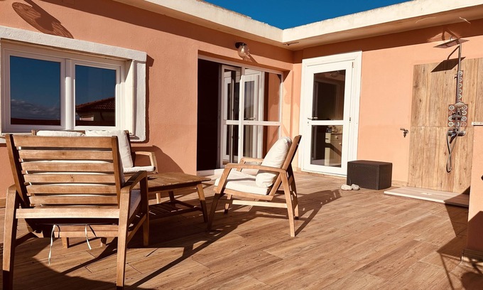 Poetto Apartment | Penthouse with panoramic terrace on the Poetto seafront in Cagliari