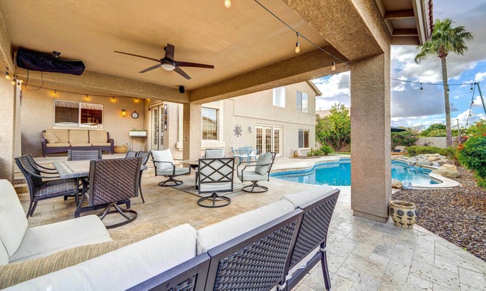 Peoria House | Peoria Vacation Rental w/Pool & Hot Tub!