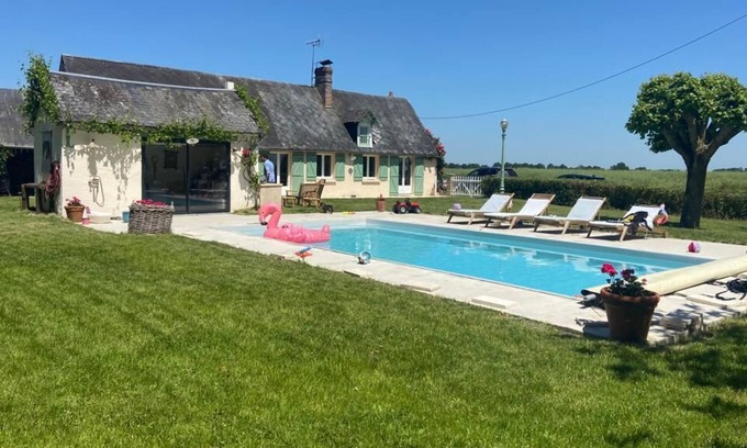 Chatillon-en-Dunois House | Perche - Haven of peace 1h30 Paris - Heated swimming pool