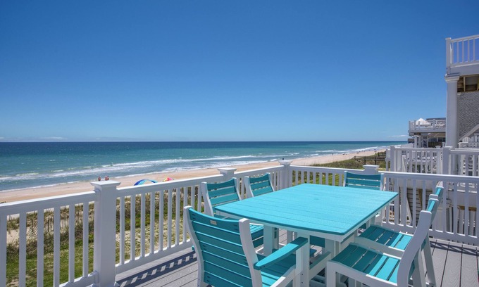 North Topsail Beach House | Perfect for Families! Oceanfront - Hot Tub - Game Room