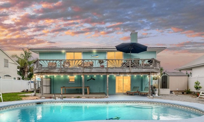 Butler Beach House | Pet Friendly | Pool | Waterfront | Private Beach Access