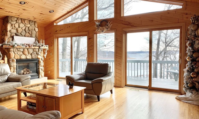 Aitkin House | Picturesque Getaway on Private Lakefront Property