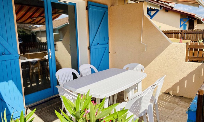 Biscarrosse Plage Apartment | Pleasant 7-person bungalow near beach and center (152)