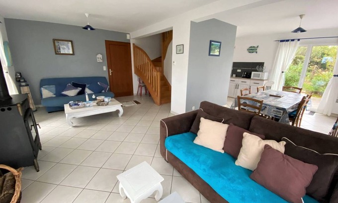 Saint-Cast-le-Guildo House | Pleasant house 500m from La Fresnaye beach, 3 bedrooms, sleeps 6