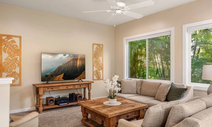 Poipu Condo | Poipu Luxury — 2BR 2BA A/C Condo with Resort Amenities, Walk to Beaches & Trails