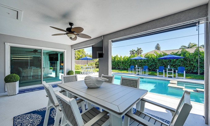 Palm River Estates House | Pool & Spa: Luxe Home in Naples!