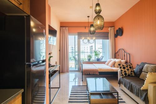 Masdar City Apartment | Poolside Charm