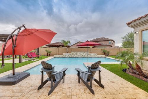Queen Creek House | Poolside Relaxation Queen Creek Oasis with Fire Pit