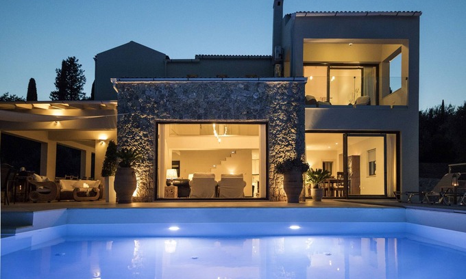 Perama Villa | 'Prestige Collection' | Contemporary Villa views of the Sea