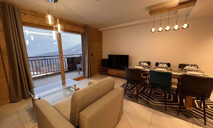 La Plagne-Tarentaise Apartment | Pretty cocoon overlooking the slopes