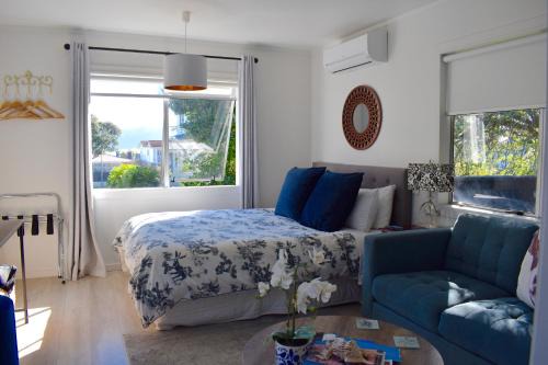 Paraparaumu Beach Apartment | Private Beachside Studio with Courtyard and Sea view