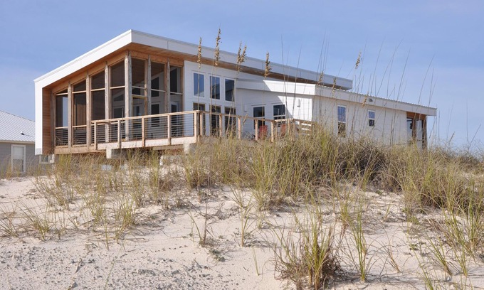 Fort Morgan House | PRIVATE GROUND FLOOR APT INCLUDED! PRIVATE POOL! GULF VIEWS! BEST LOCATION