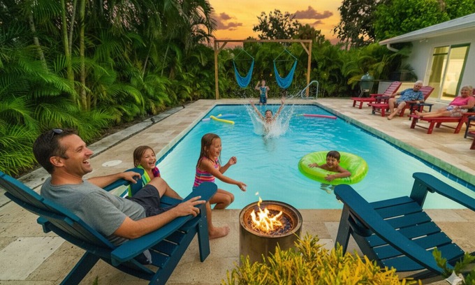 Whitfield House | Private Heated Pool~BBQ~Firepit~Near Water