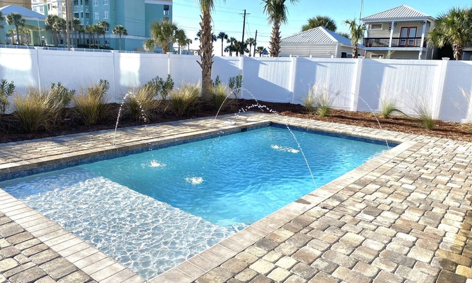 Silver Sands Beach House | Private heated pool! High speed internet -beach chair service included