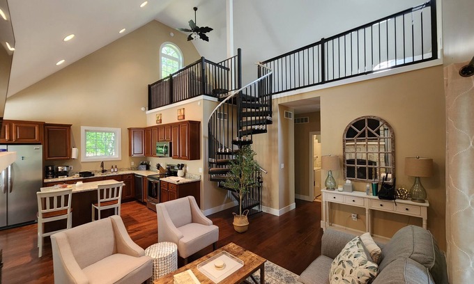 Michigan City House | Private Home w/Golf Cart + Fireplace on Wooded Lot Near Lake Michigan Beaches